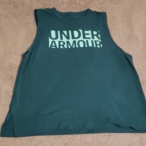 Blue/Turquoise Under Armour Muscle Tank